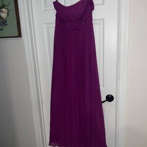 Alfred Angelo One Shoulder Magenta Dress